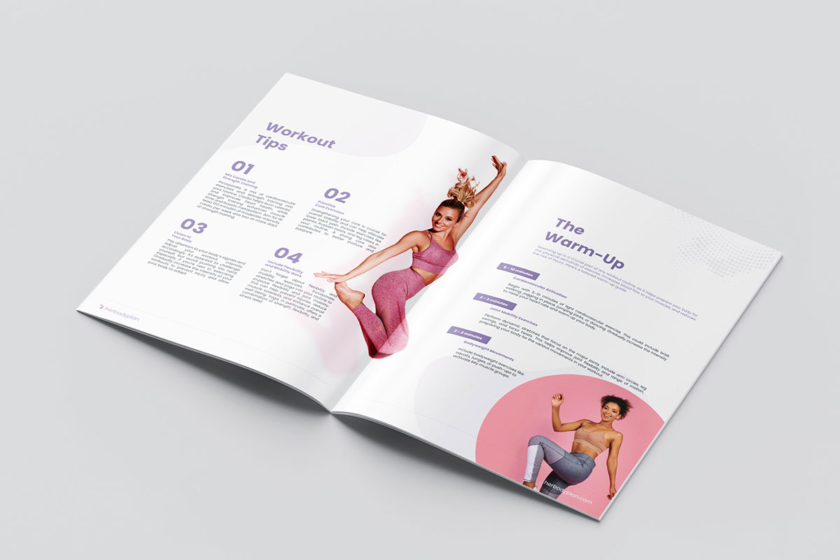 Gestaltung eines Fitnessplans von herbodyplan.com