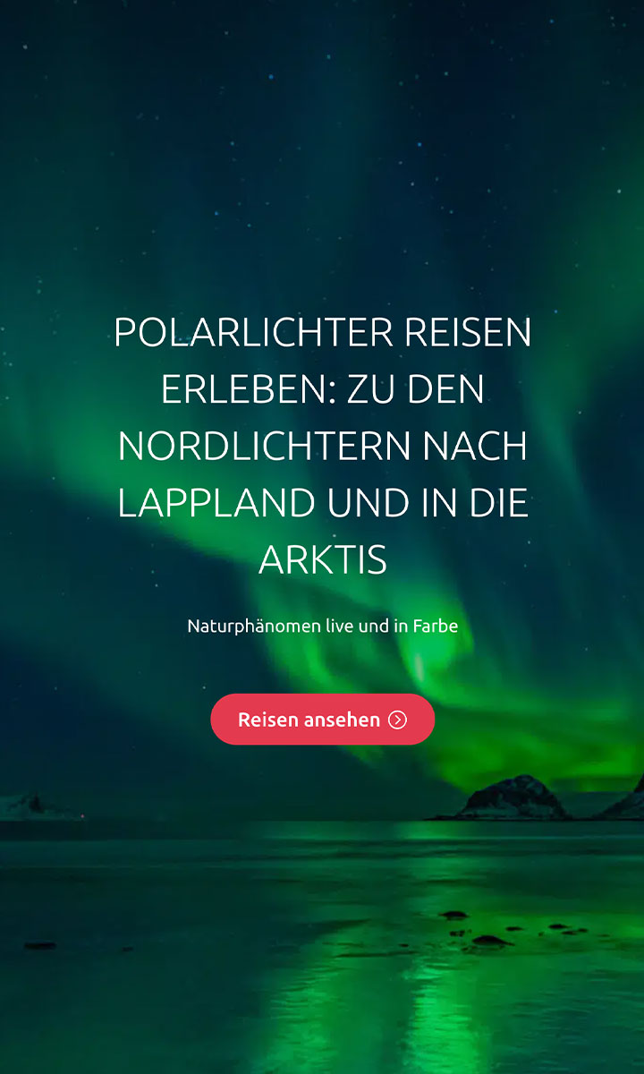 Mobile Startseite der Polarlichter-Reisen von inventia
